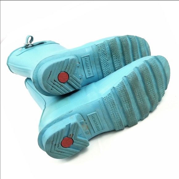 Hunter Tiffany blue short boots - Picture 6 of 7